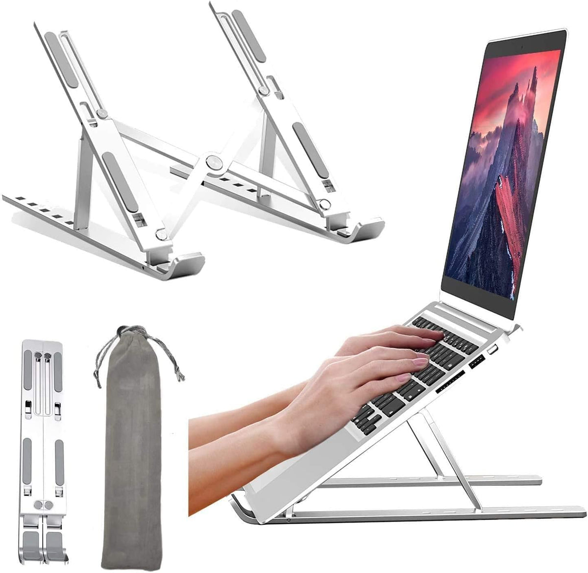 soporte para laptop de aluminio